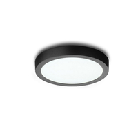 Luz de painel LED redonda de cor preta de teto de alta qualidade