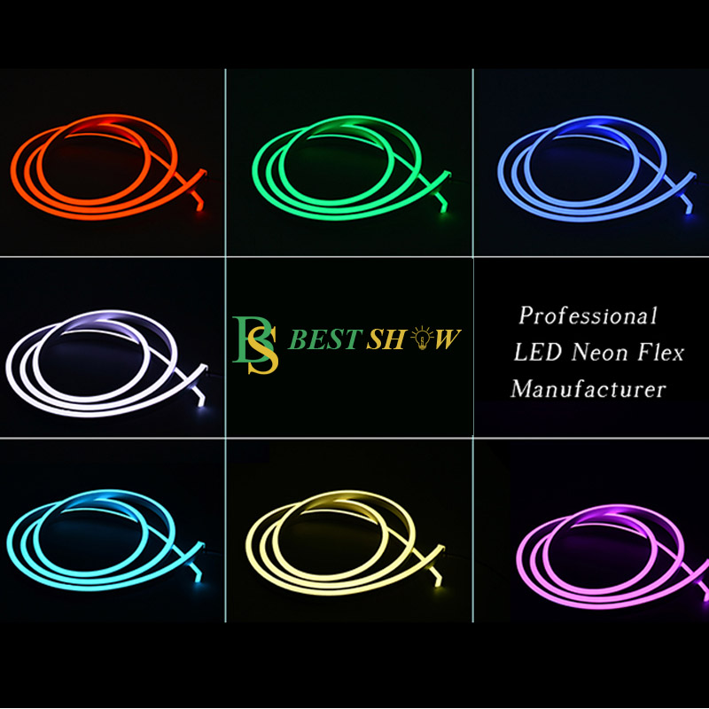 Corda de luzes led de silicone personalizada flexível Rgb Neon Flex Light